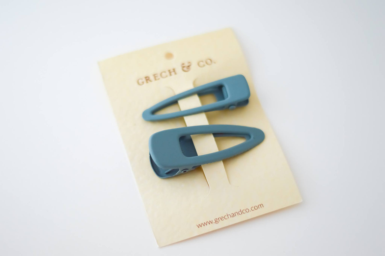 Matte Hair Clips Light Blue