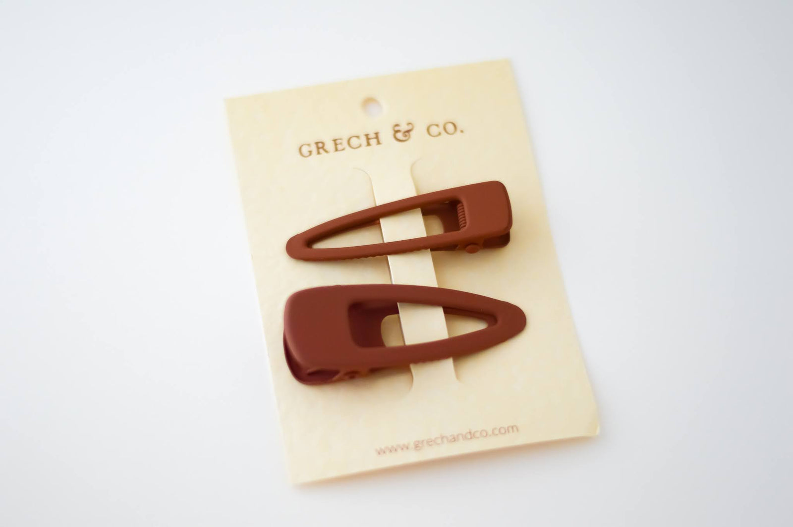 Matte Hair Clips Rust
