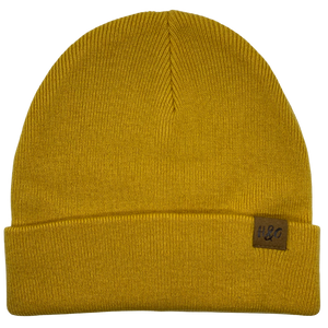 Merino Wool Beanie Mustard Yellow