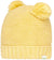 Yellow Beanie with pom poms