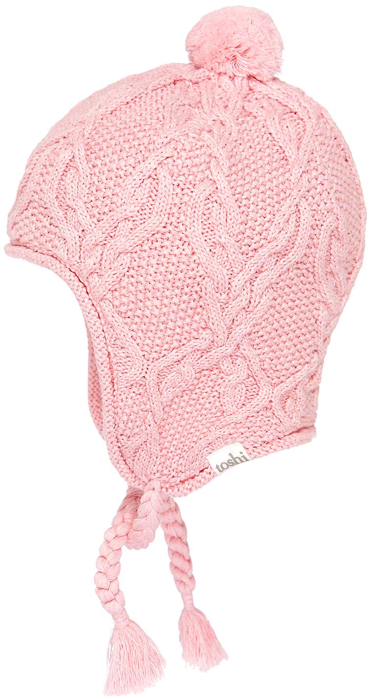 Organic Earmuff Beanie Bowie Blush