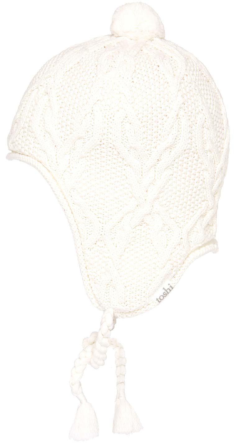 Organic Earmuff Beanie Bowie Cream