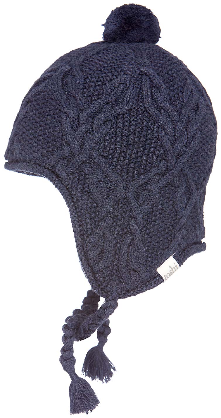 Organic Earmuff Beanie Bowie Midnight