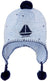 Organic Earmuff Beanie Storytime Nautical Blue