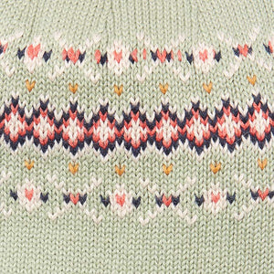 Close up Organic Earmuff Beanie Storytime Woodstock sage