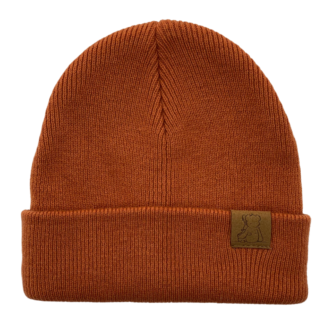 Merino Wool Beanie Rust Red
