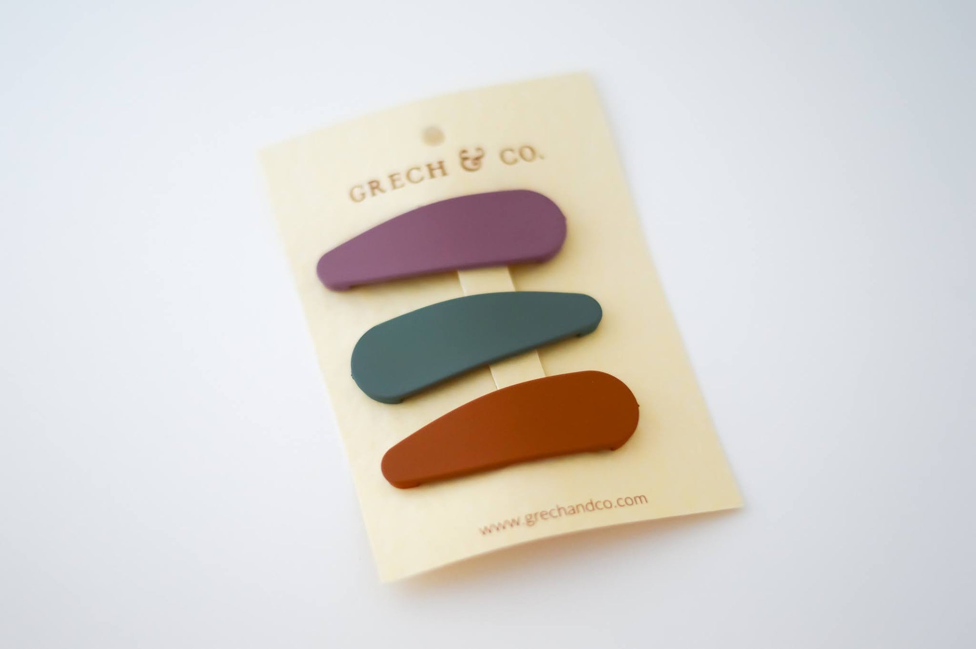 Hair clips fern spice burlwood